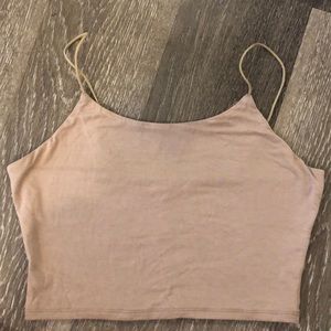 Taupe Crop Top